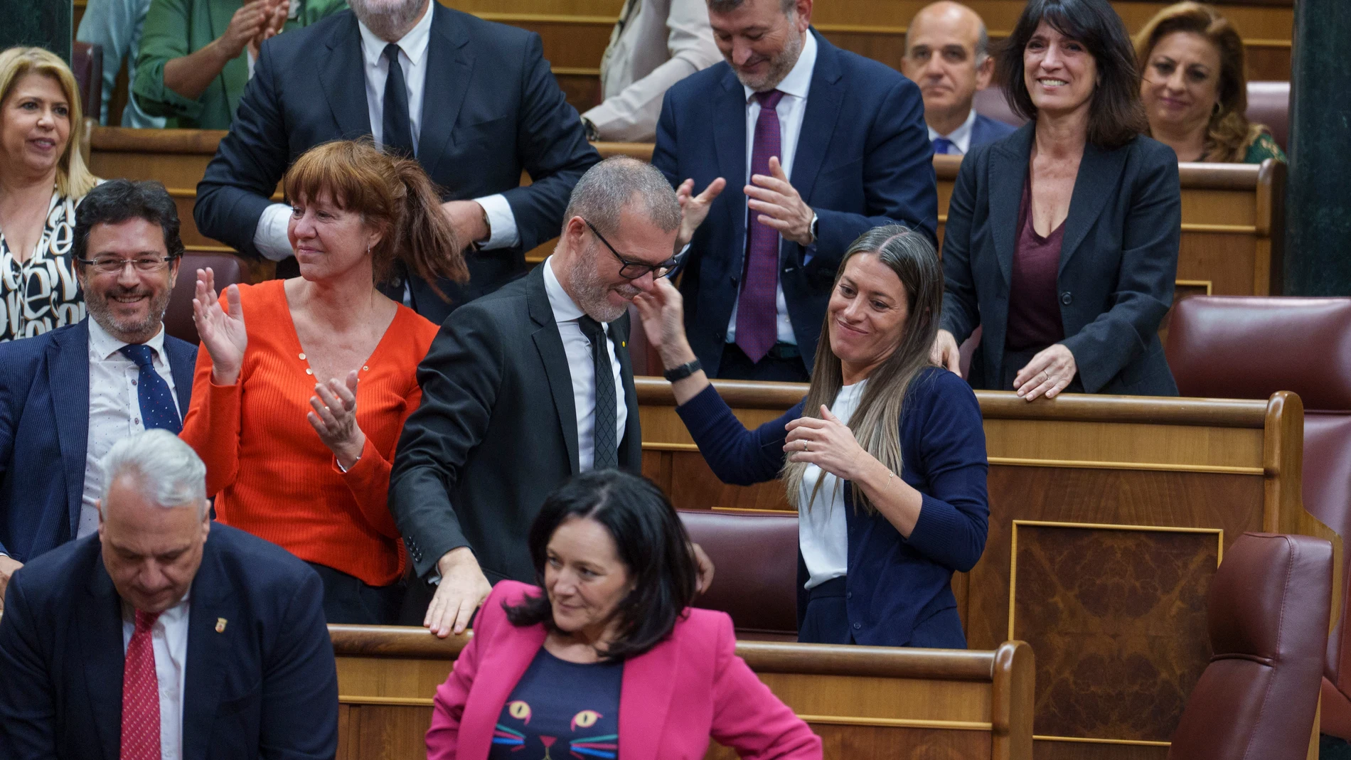 Miriam Nogueras en el Pleno del Congreso que vota la amnistia