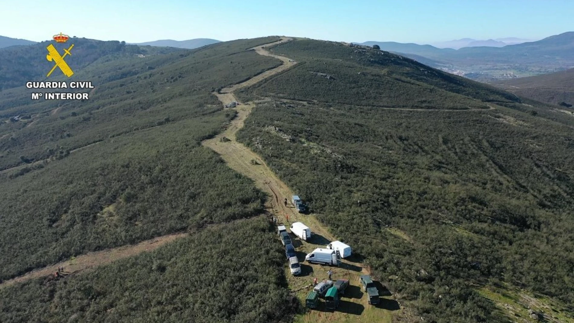 Vista aérea de una de las monterías
