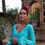 Rocío Osorno con traje para la Feria de Abril.