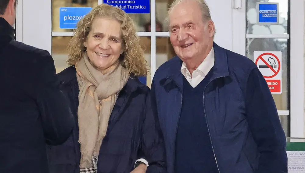 El Rey Juan Carlos y la infanta Elena