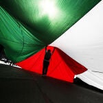 Ciudadanos marchan en solidaridad con Palestina en Santiago, Chile