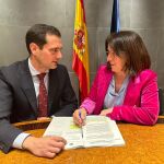 Los diputados del PP, Pablo Pérez y María Cuesta