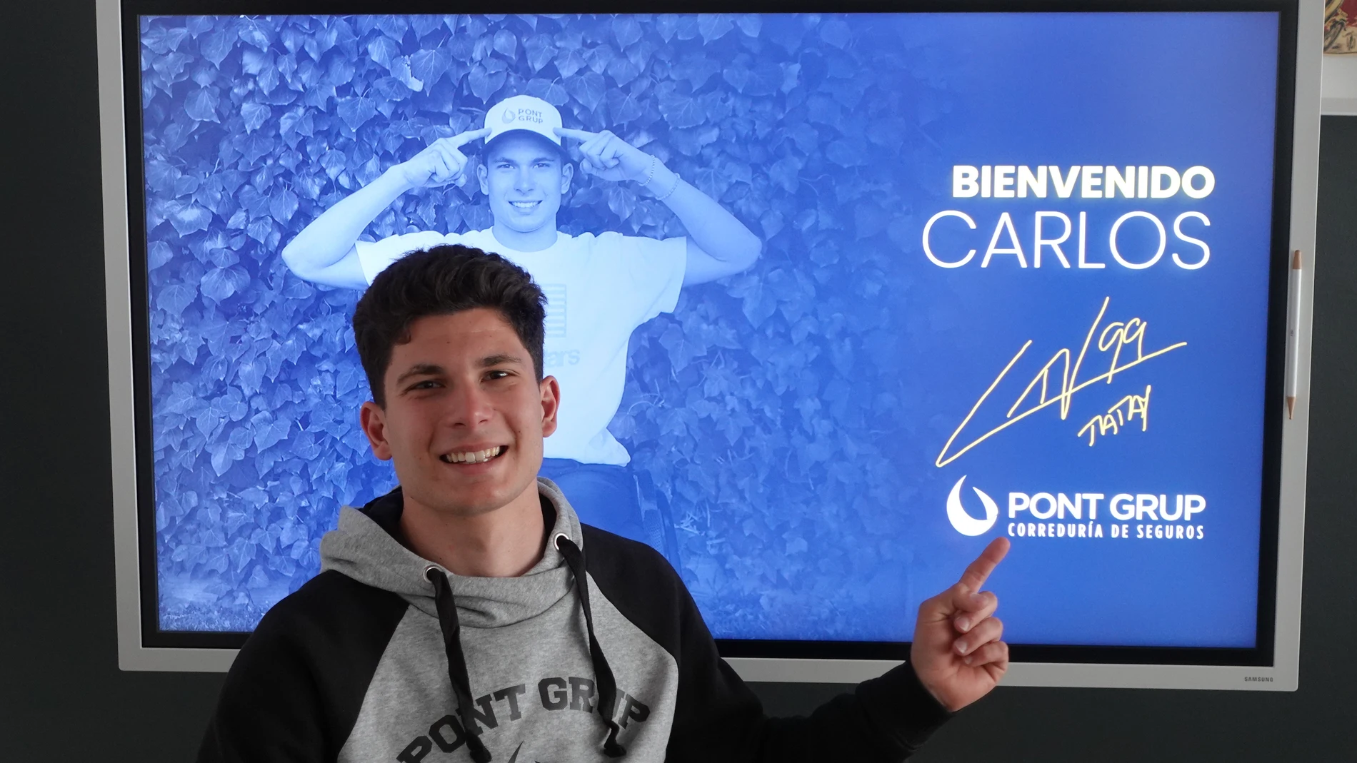 Carlos Tatay, en las oficinas de Pont Grup