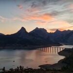Atardecer desde el Mirador de Las Hazas, en Riaño
