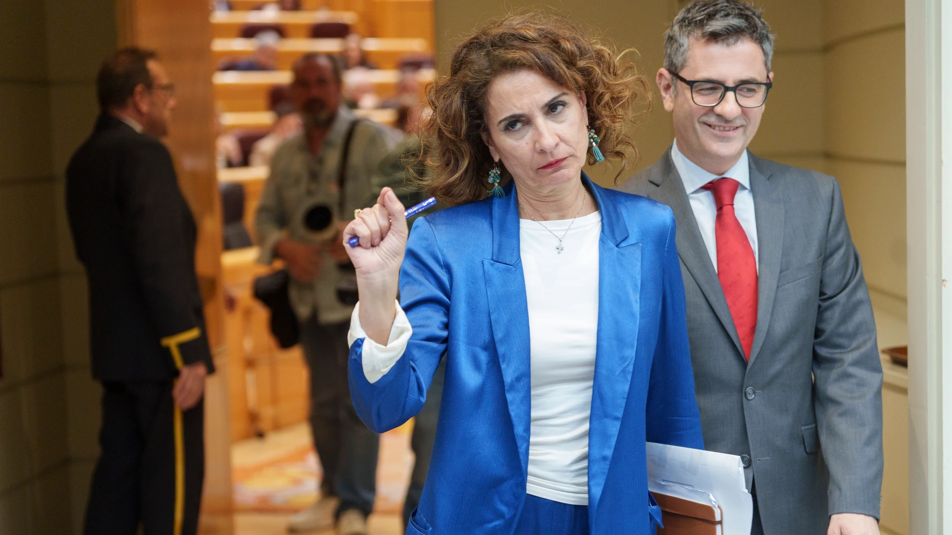 Maria Jesus Montero en el Pleno del Senado