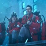 Desde la izquierda, Finn Wolfhard, Carrie Coon, Paul Rudd y McKenna Grace, protagonistas de "Cazafantasmas: Imperio helado"