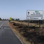 Tramo entre la variante de la aldea de El Rocío y el núcleo turístico