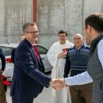 Gerardo Dueñas durante la visita a la empresa Viterra Agrícola