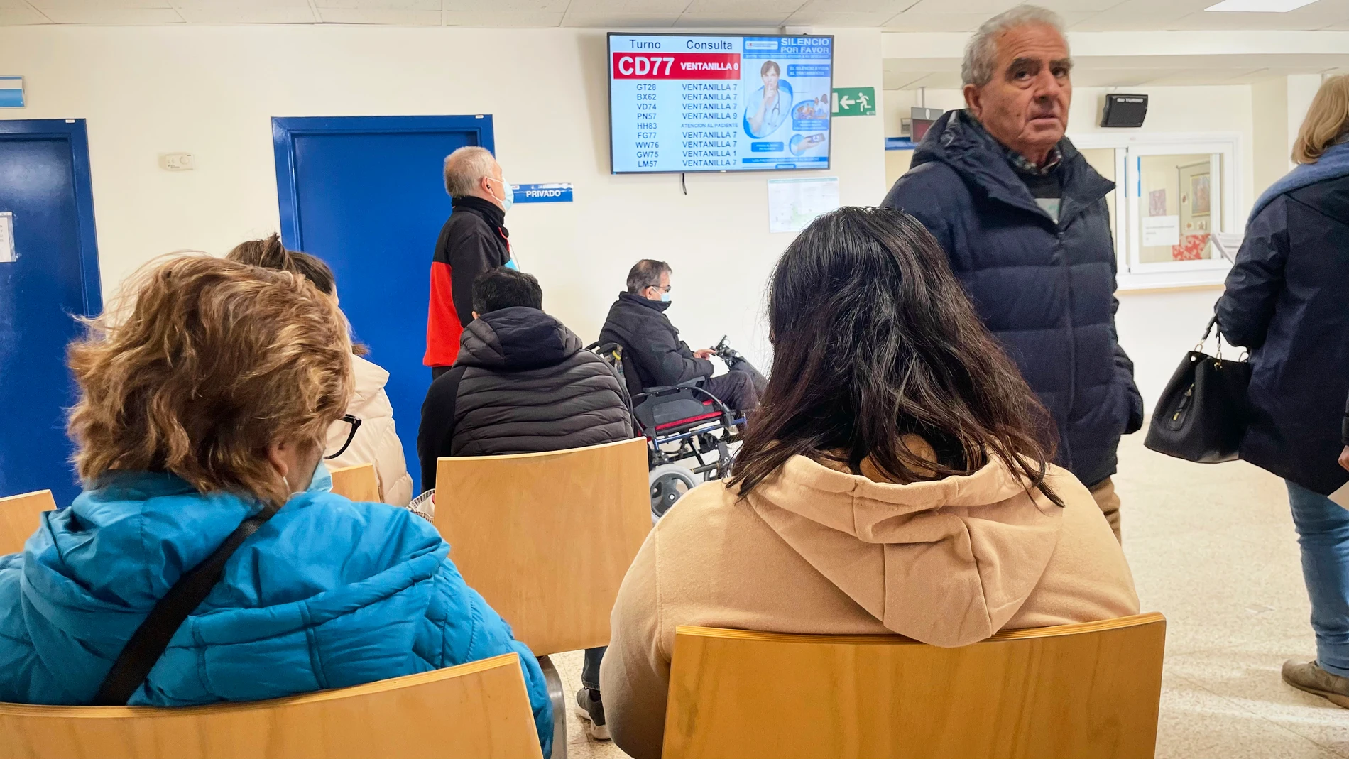 Sala de espera de un centro de salud