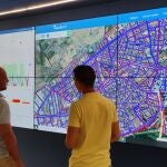 Uno de los Centros de Operaciones de Aqualia, donde se monitoriza e interpreta una gran cantidad de datos recogidos en las redes de agua de los 