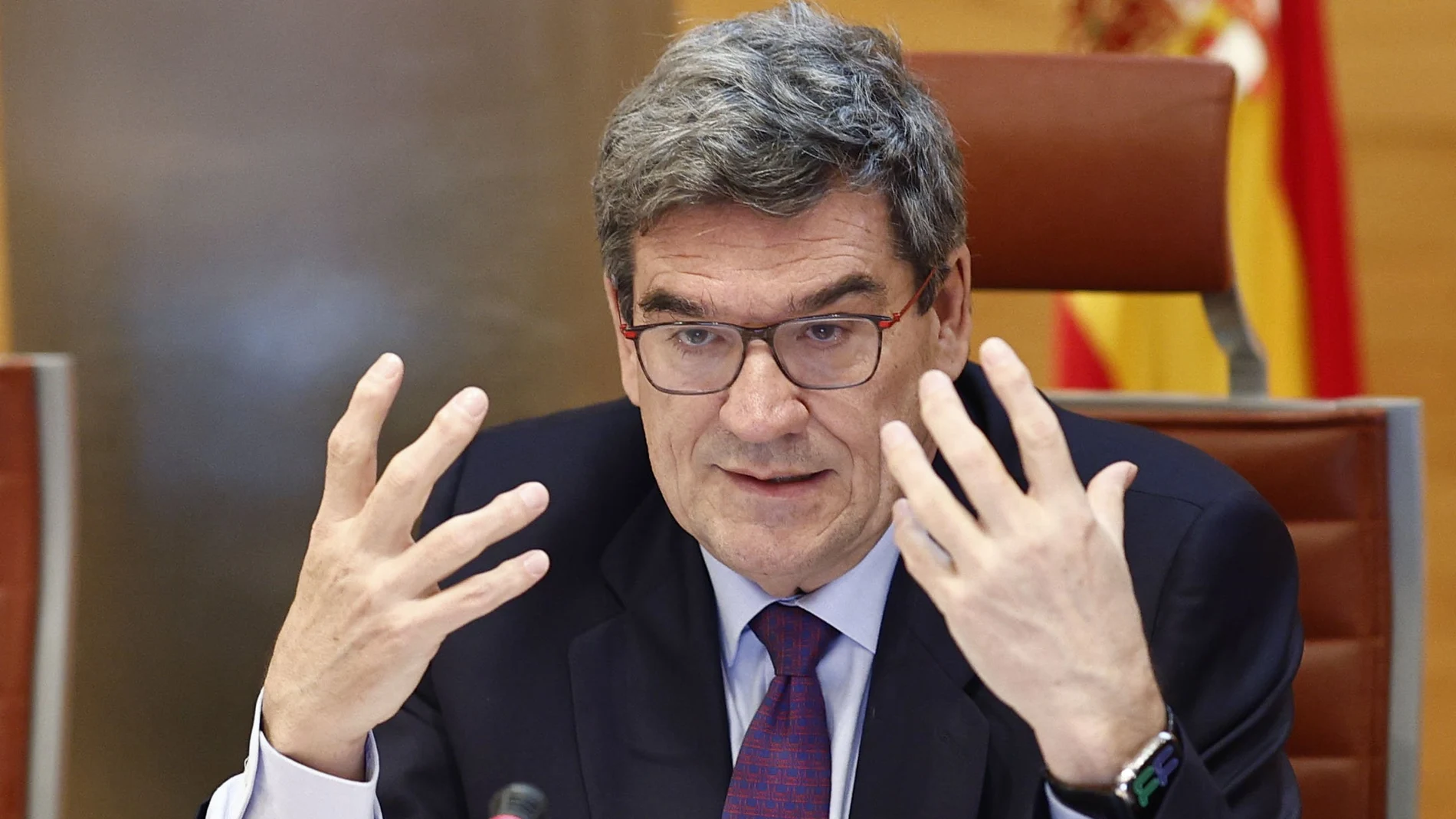 El Ministro para la Transformación Digital y de la Función Pública, José Luis Escrivá, comparece ante la Comisión de Función Pública en el Congreso, este jueves.