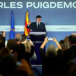 Conferencia de Puigdemont en la localidad francesa de Elna