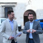 Luis Tudanca junto a Daniel de la Rosa en Burgos