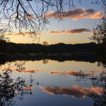 Atardecer en el Miño. 