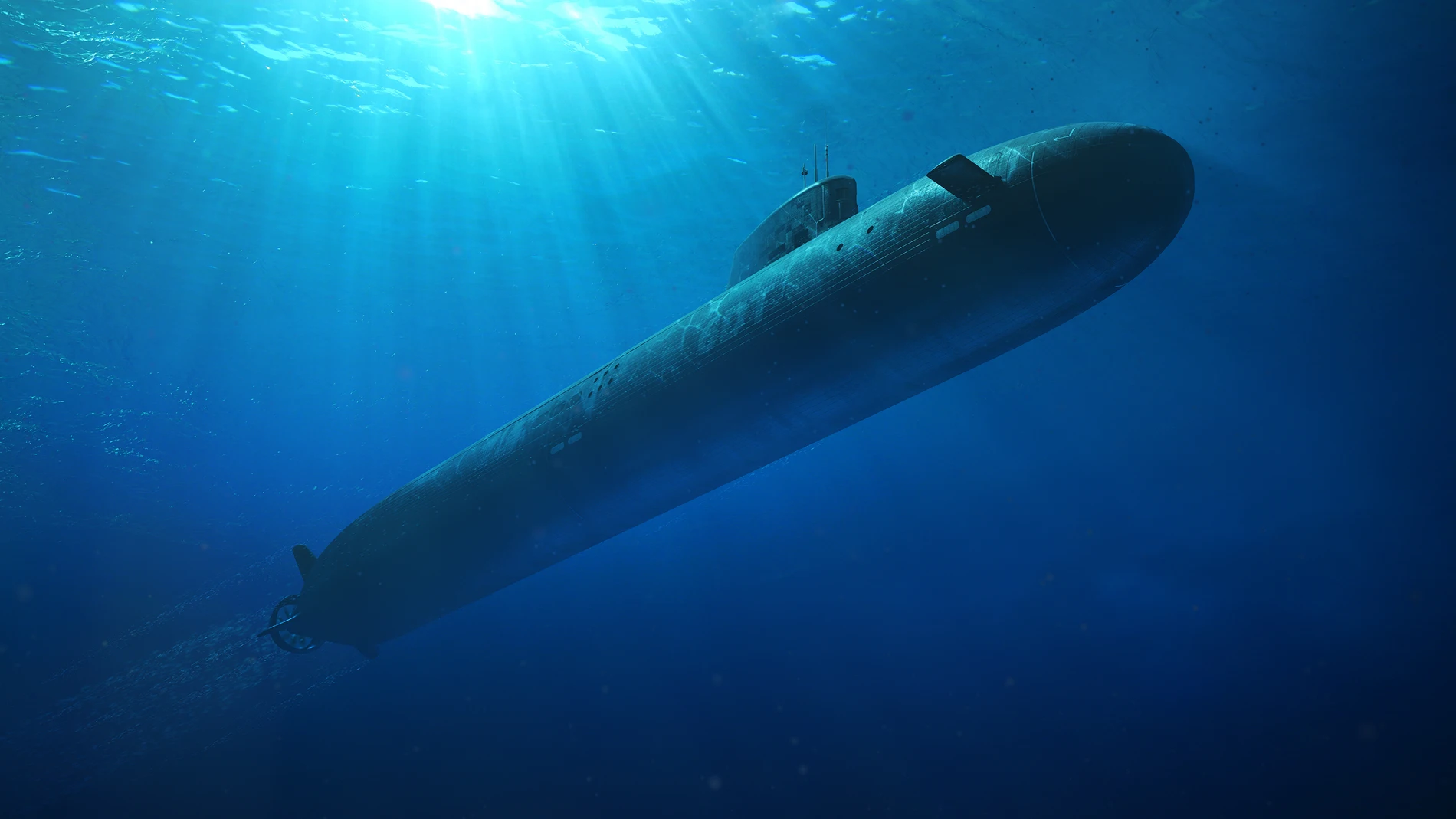 SÍDNEY (AUSTRALIA), 22/03/2024.- Imagen cedida de un submarino SSN-AUKUS sumergido. Australia anunció este viernes que destinará más de 4.600 millones de dólares australianos (unos 3.000 millones de dólares) para construir submarinos de propulsión nuclear tras un acuerdo con Reino Unido, en el marco de la alianza Aukus entre Londres, Washington y Camberra. EFE/ BAE SOLO USO EDITORIAL/SOLO DISPONIBLE PARA ILUSTRAR LA NOTICIA QUE ACOMPAÑA (CRÉDITO OBLIGATORIO)