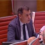 El senador del Partido Popular por la provincia de Zamora, Fernando Martínez-Maíllo, durante su intervención en la Cámara Alta