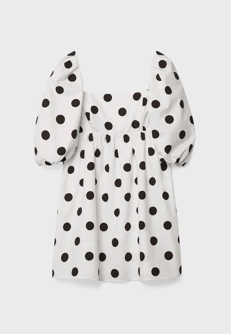 Vestido manga abullonada