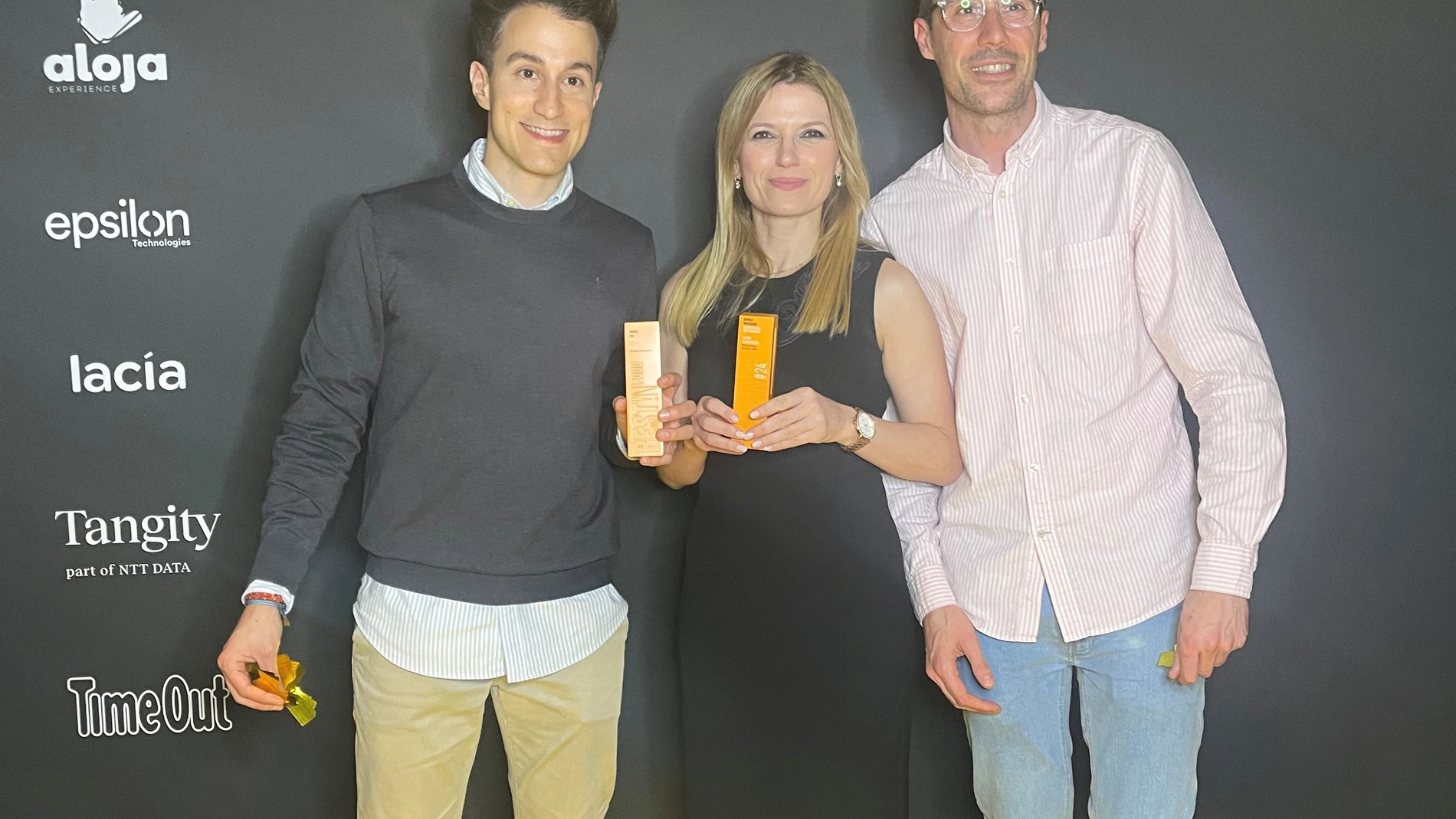 De izquierda a derecha: Juan Carlos Cruz, Brand Manager; Cristina Sánchez, Marketing Manager Global Brand, y Juan Carlos Ramos, Assistant del área de Marketing de El Pozo Alimentación