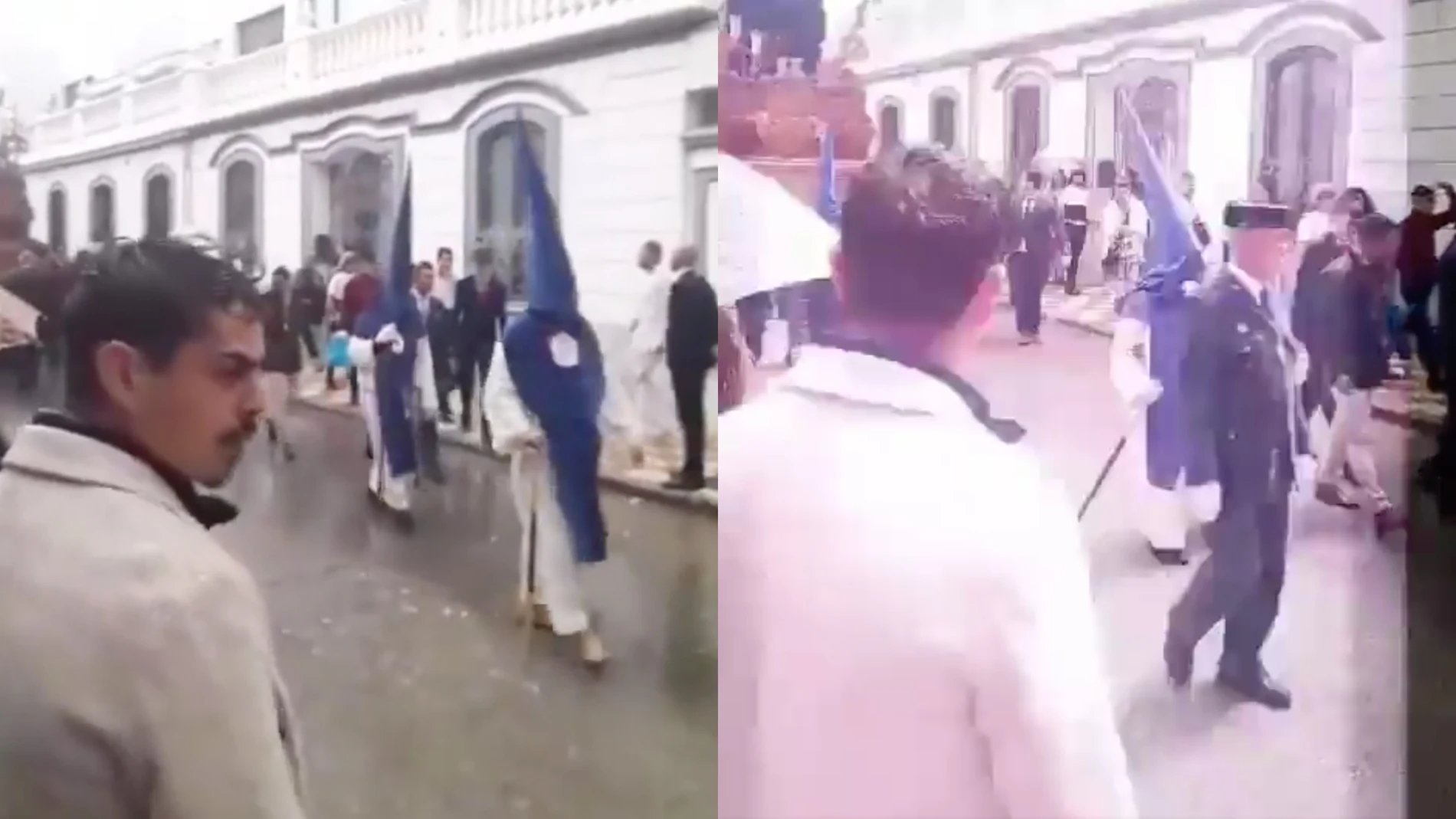 Un rayo cae a escasos metros de una procesión en La Línea (Cádiz)