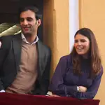 Tana Rivera, derroche de complicidad con Manuel Vega en la Semana Santa de Sevilla