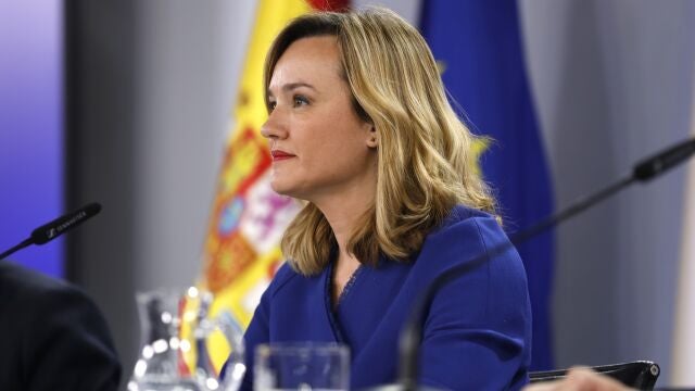 Rueda de prensa tras la reunion del Consejo de Ministros. Intervienen Pilar Alegría, Felix Bolaños y Ernest Ur