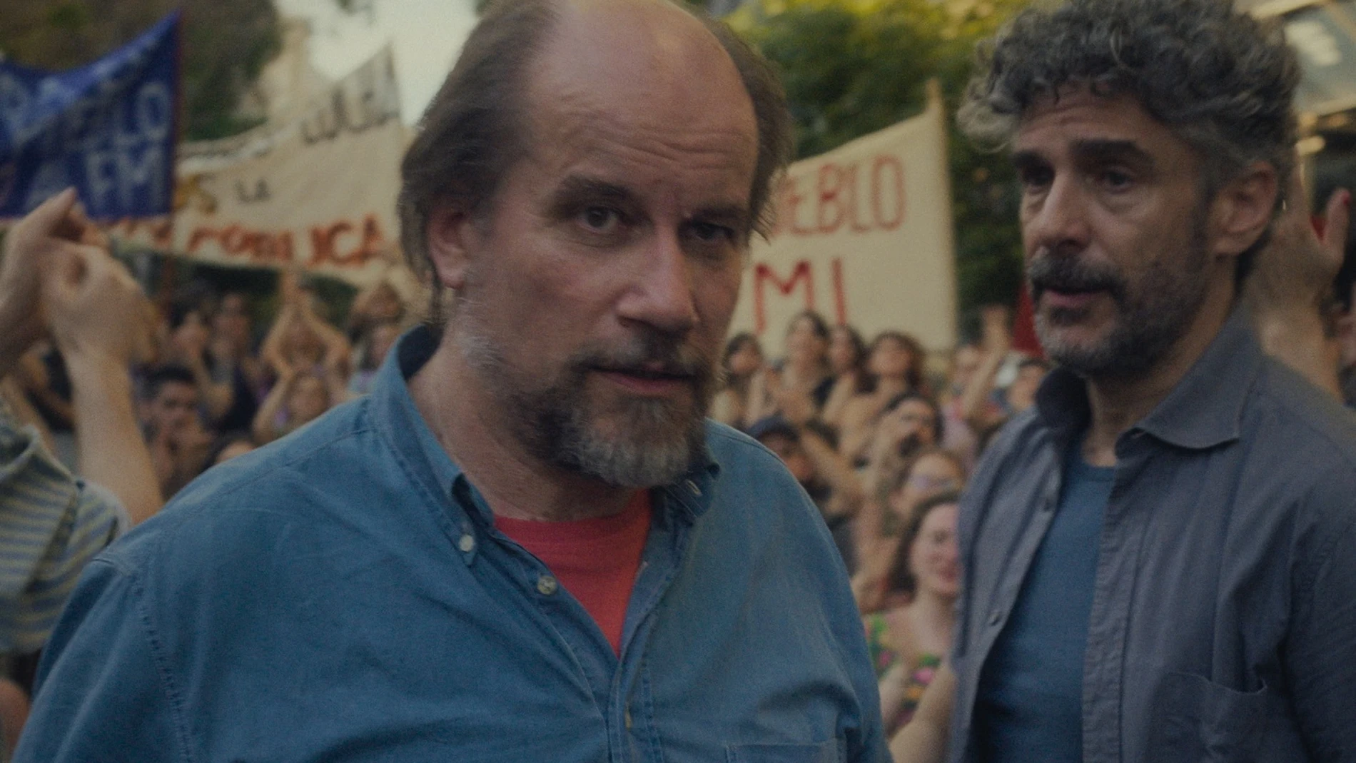 Marcelo Subiotto y Leonardo Sbaraglia en "Puan"