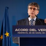 El candidato de Junts Plus, Carles Puigdemont