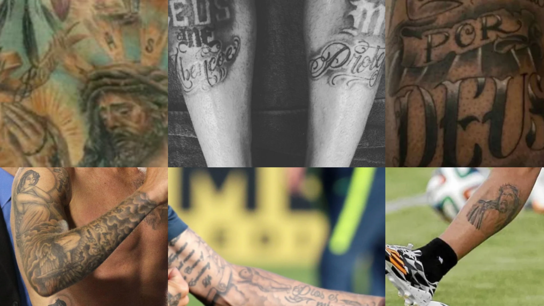 Los tatuajes religiosos más impresionantes de los futbolistas