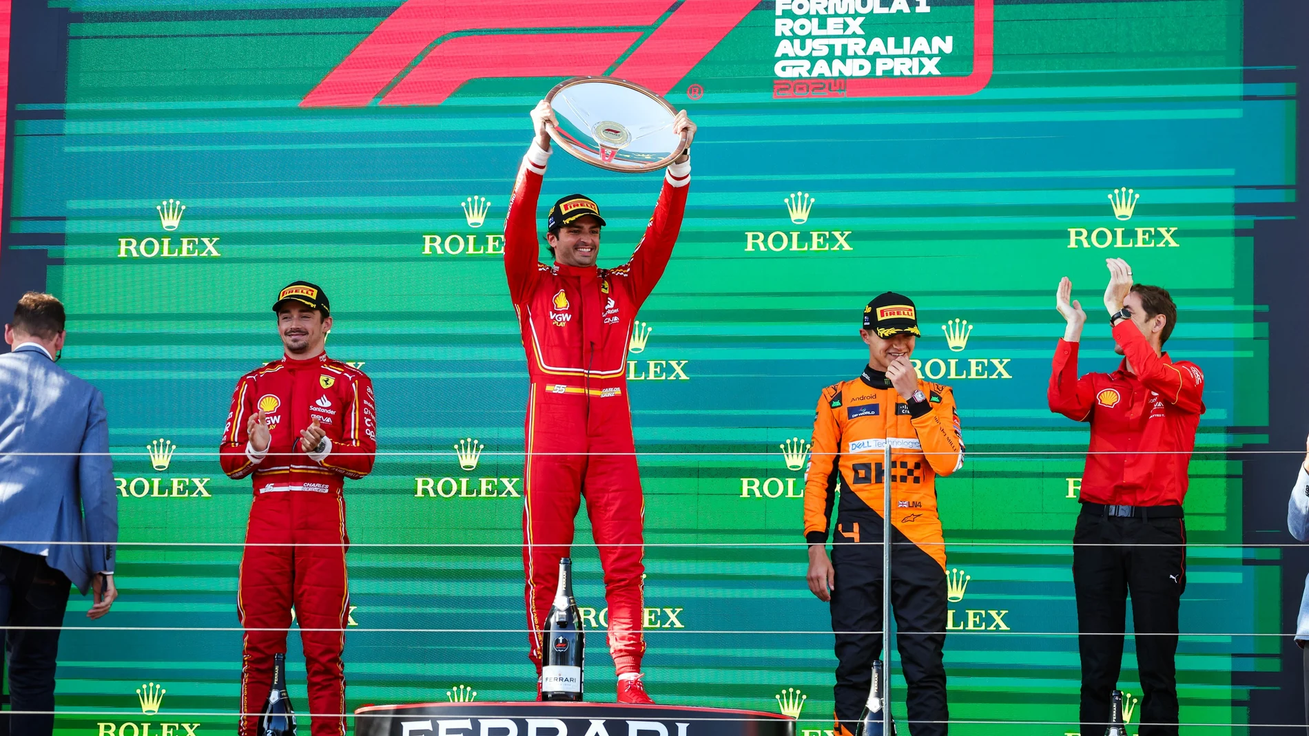 Podio del Grand Prix de Australia 2024