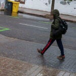 Pavimentos de calles de Madrid, que van a ser objeto de un tratamiento de desinfección. Calle Manuel del Valle