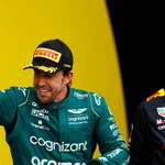 Fernando Alonso, junto a Adrian Newey