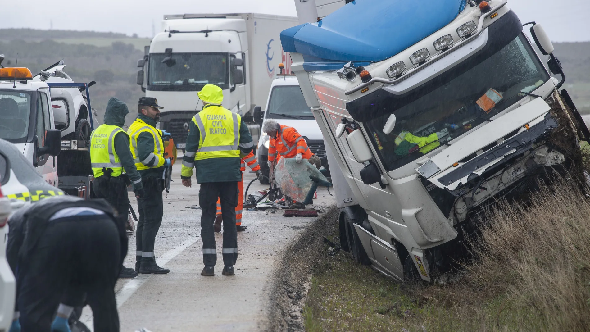 Accidente en Ágreda (Soria) en el que murieron dos jóvenes de 22 y 30 años