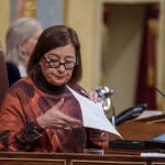 Francina Armengol en el Pleno del Congreso que vota la amnistía