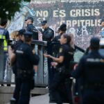 Policías en la zona de Lavapiés
