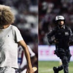 El vídeo viral de un aficionado que salta a un partido de fútbol fumando marihuana