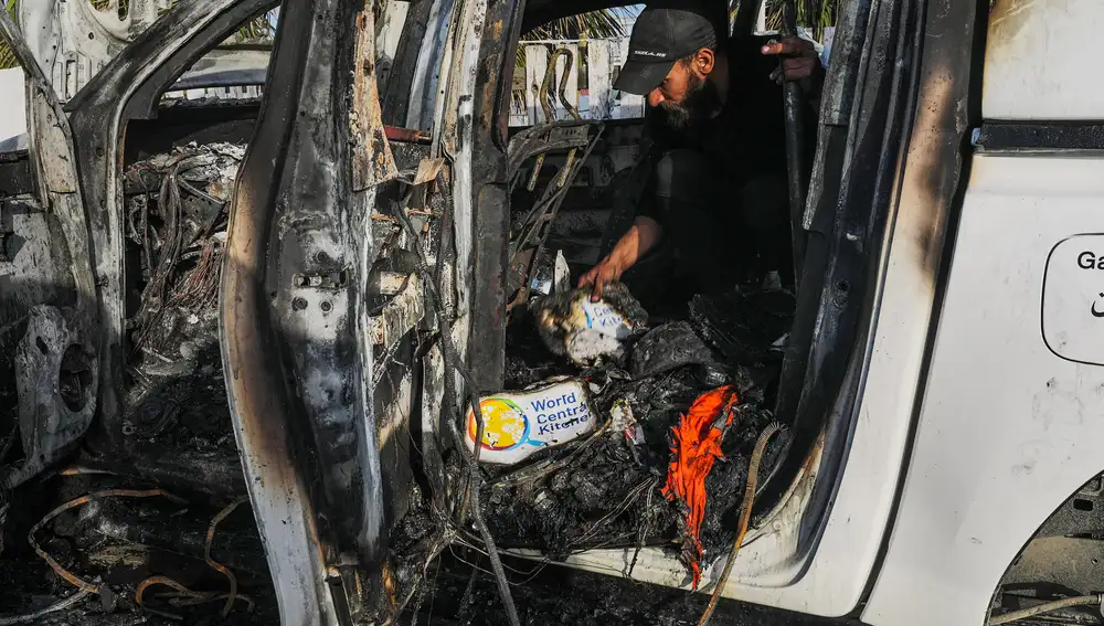 At least four killed as missile strike hits World Central Kitchen convoy in Deir al Balah
