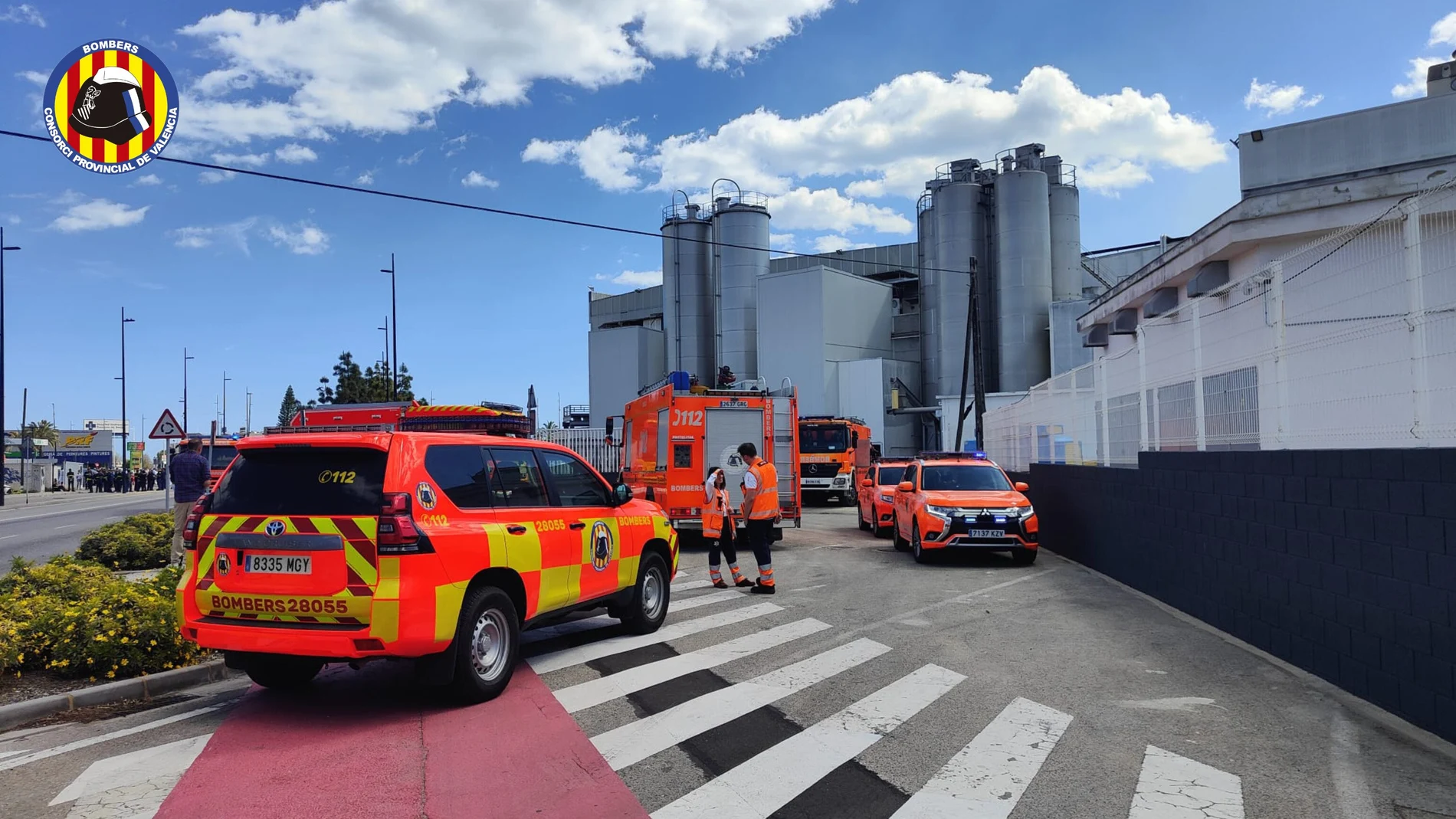 Imagen de una dotación de bomberos de Valencia