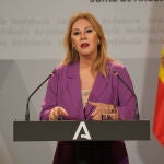 La portavoz andaluza y consejera de Economía, Hacienda y Fondos Europeos, Carolina España