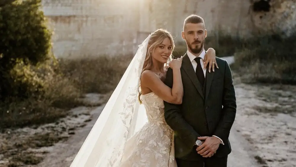 Edurne y David De Gea en su boda