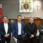 El vicario general de la Archidiócesis de Valladolid, Jesús Fernández Lubiano; el ecónomo, José María Conde, y el director de Cáritas Diocesana de Valladolid, Guenther Eduardo Boelhoff, informan sobre la campaña de la renta XTantos y los datos económicos de la Iglesia de Valladolid