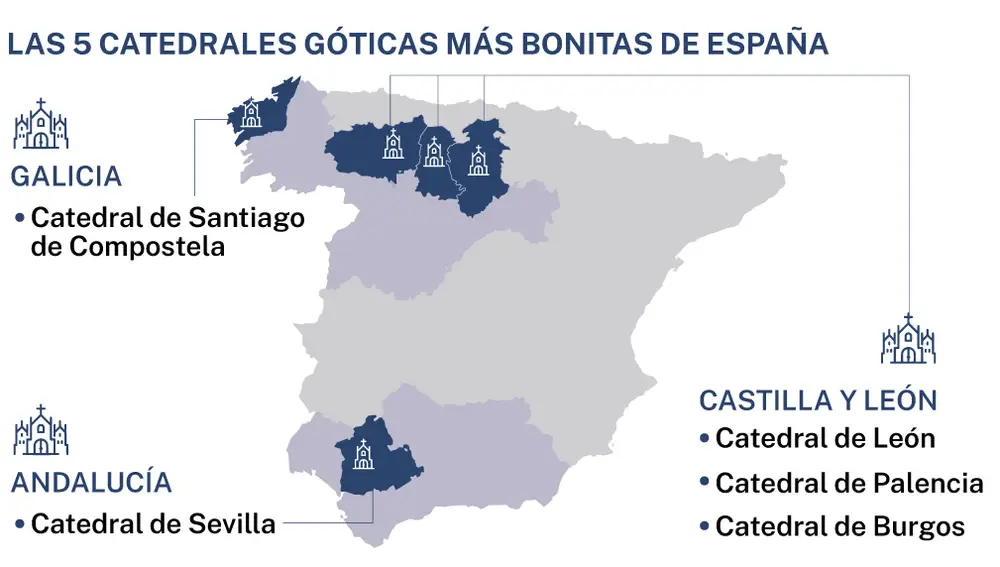 Localización catedrales