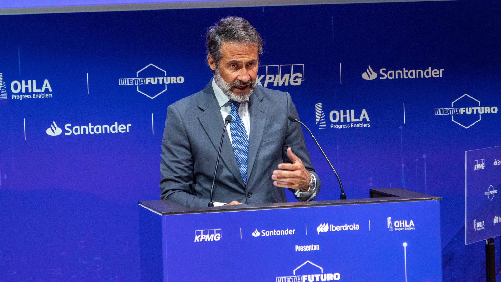 El presidente de KPMG, Juanjo Cano, interviene durante la jornada ‘Fondos Europeos. Claves y próximos pasos', organizada por KPMG, a 4 de abril de 2024, en Madrid (España). 04 ABRIL 2024;KPMG;FONDOS EUROPEOS KPMG / Europa Press 04/04/2024