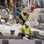 Trabajadores en la obra