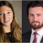 Isabel Rodríguez-Legorburu y Jasper Henson, su futuro marido