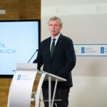 Rueda, hoy, tras el Consello de la Xunta. 