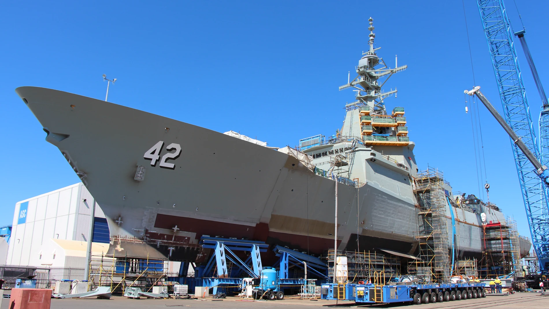 Destructor de la clase Hobart, deasrrollado por España. Foto. Navantia Australia