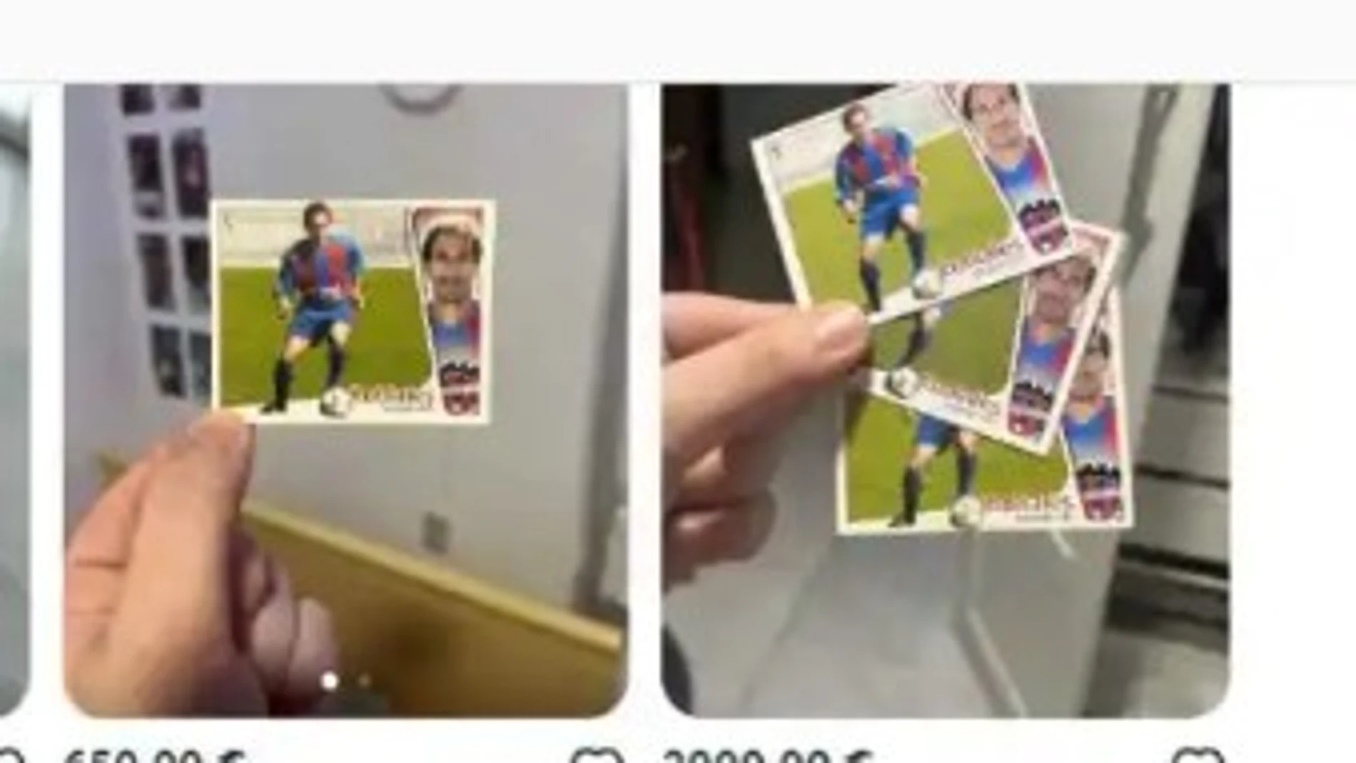 Cromos de Rubiales como futbolista