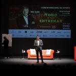 Toni Nadal durante su charla en el FID Recolestas Salud de Segovia