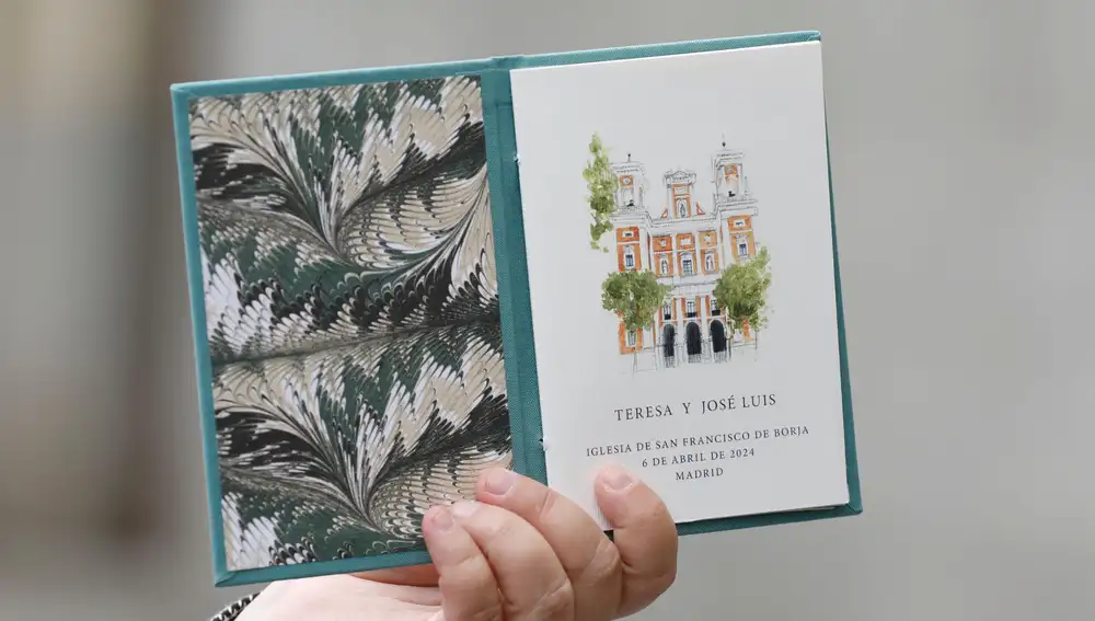 La tarjeta de boda de José Luis Martínez Almeida y Teresa Urquijo