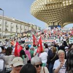 Manifestación de las Mareas Blancas en Sevilla